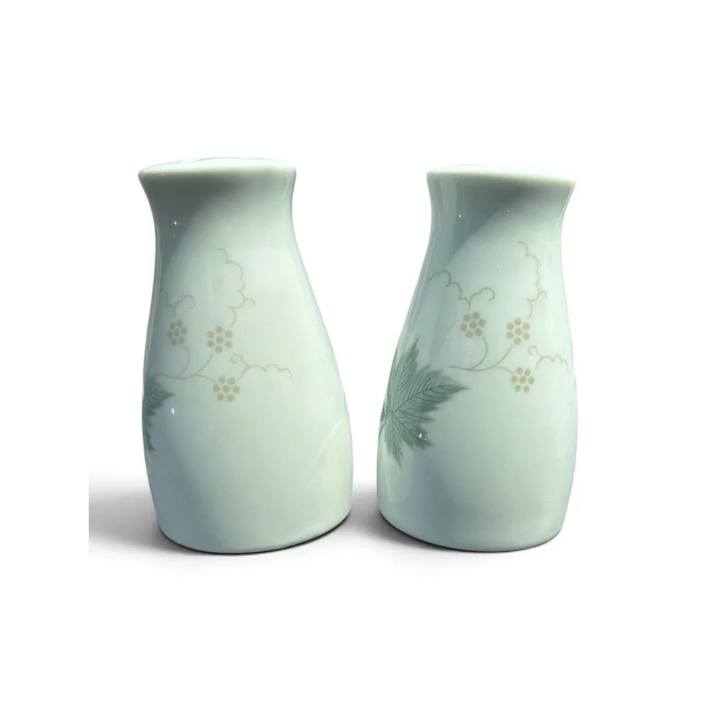 Vintage Noritake Wild Ivy #102 Covered Butter Dish & Salt Pepper Shakers